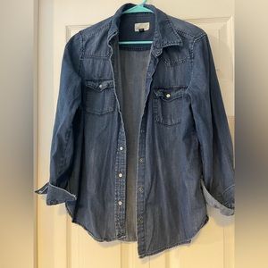 Jean button down